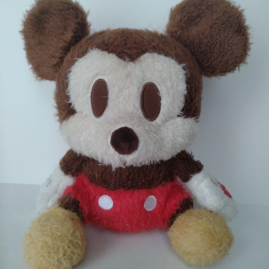ディズニー　ミッキーマウス　ミニーマウス　メロディー首振りぬいぐるみ【レトロ】