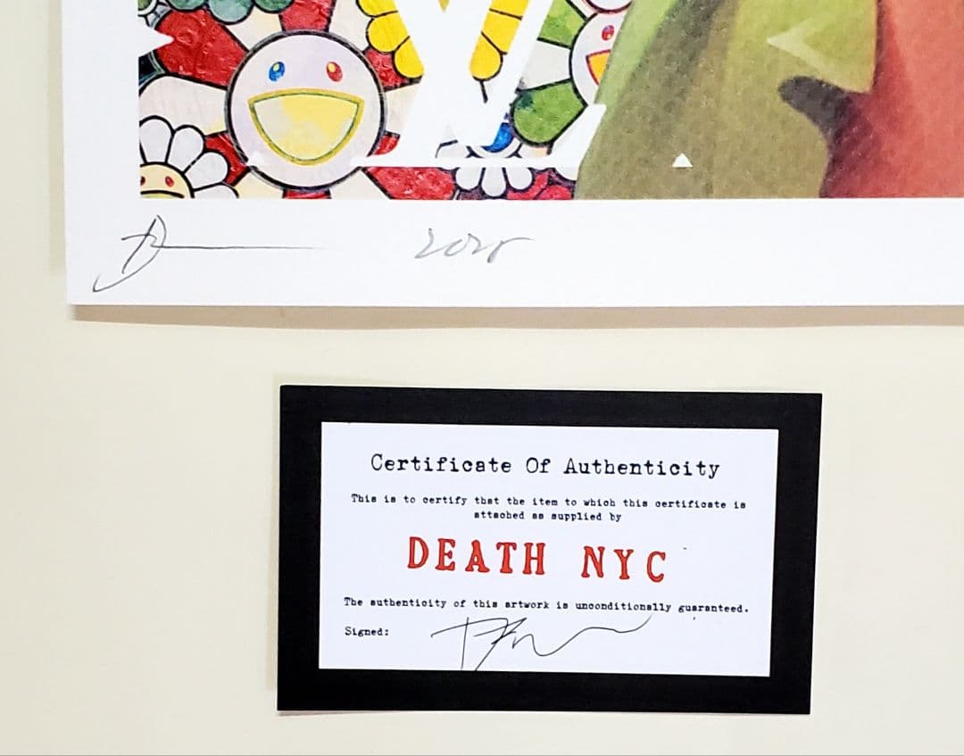 DEATH NYC　ティンカーベル　村上隆　ポスター　限定100　サイン入り