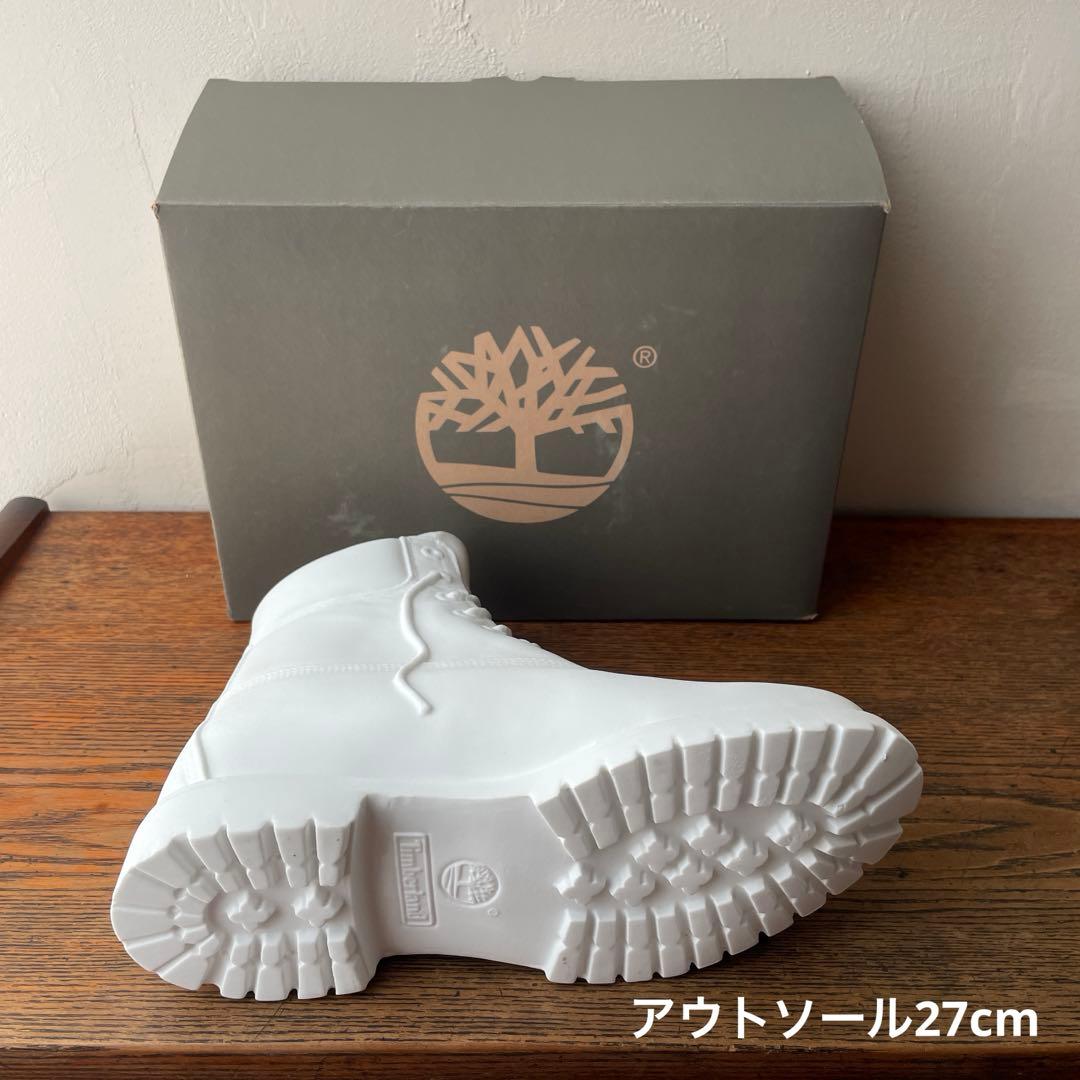 ティンバーランド　オリジナル　イエローブーツ　オブジェ　花瓶　陶器　白