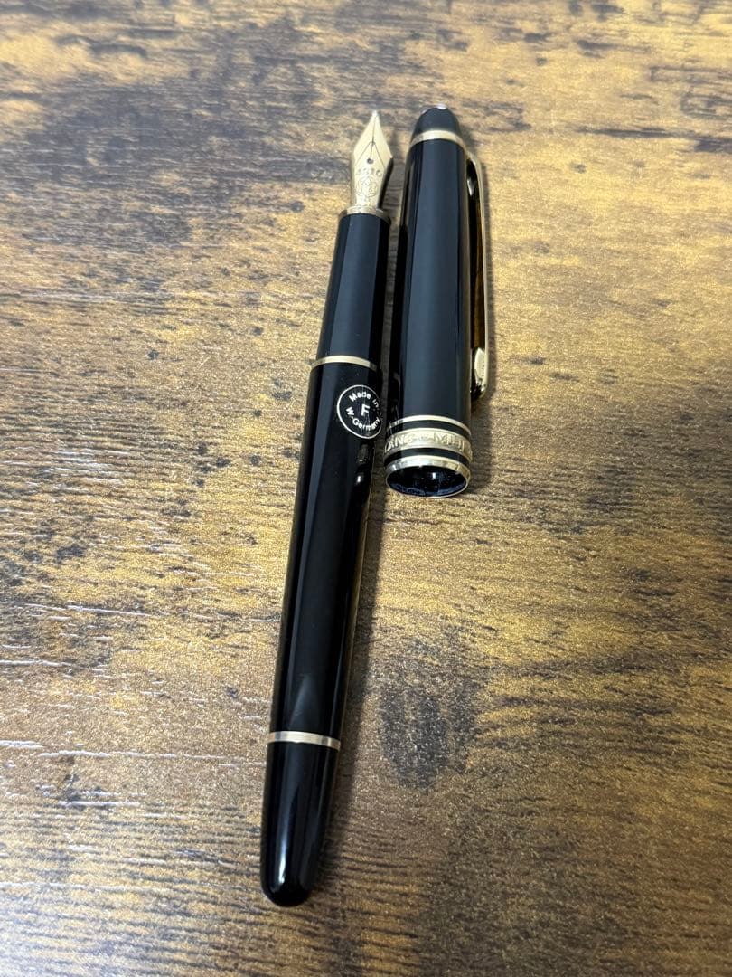 筆記確認&洗浄済　西ドイツ製　モンブラン　14k 万年筆　中細字