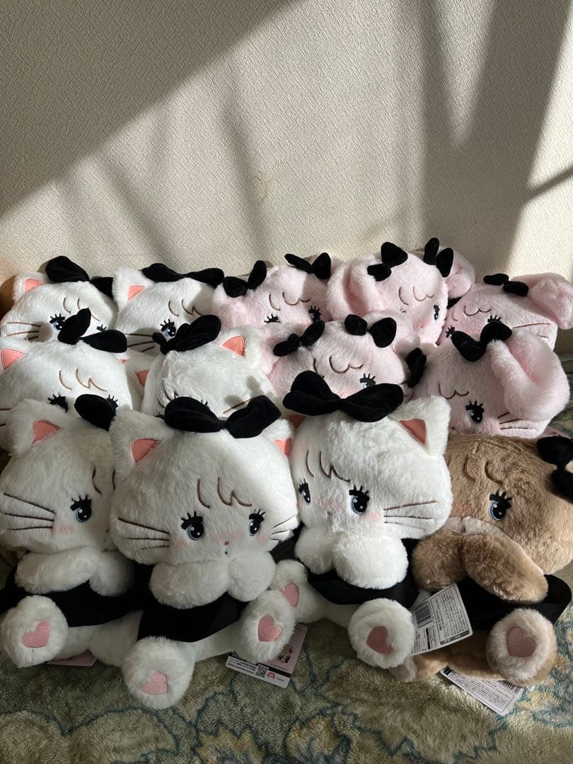 mikko BLACK RIBBON BIGぬいぐるみ　3種　13体セット