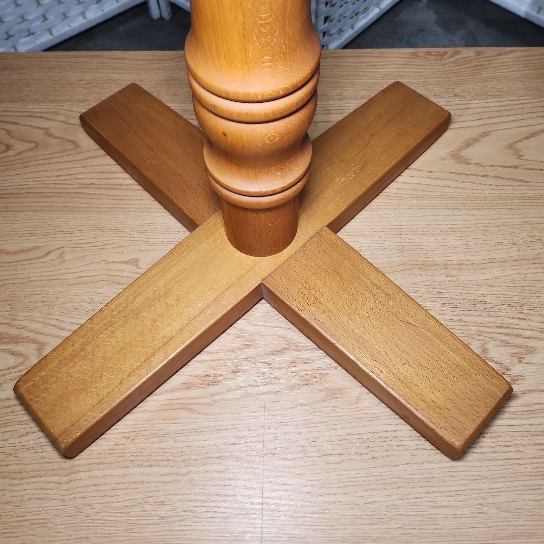 飛騨産業 キツツキ ラウンドテーブル アンティーク 美品