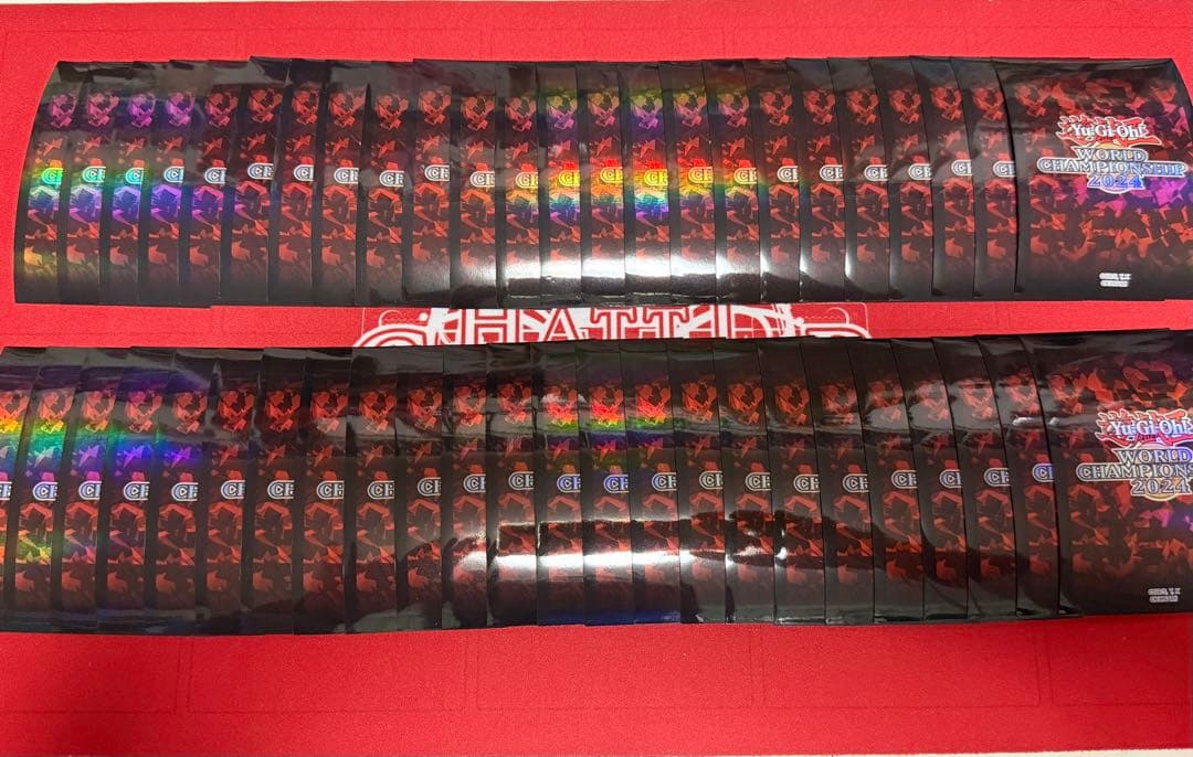 【出回りなし】 遊戯王 WCS 2024 赤 スリーブ 70枚