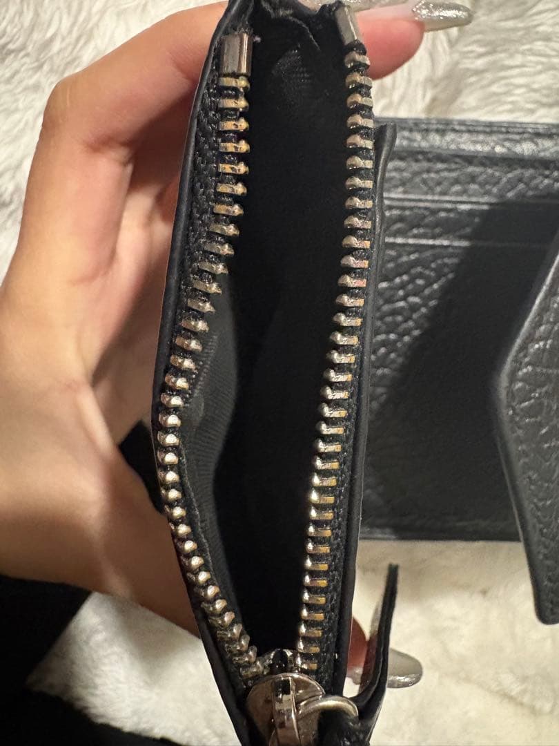 【Maison Margiela/メゾンマルジェラ】三つ折り財布　ブラック