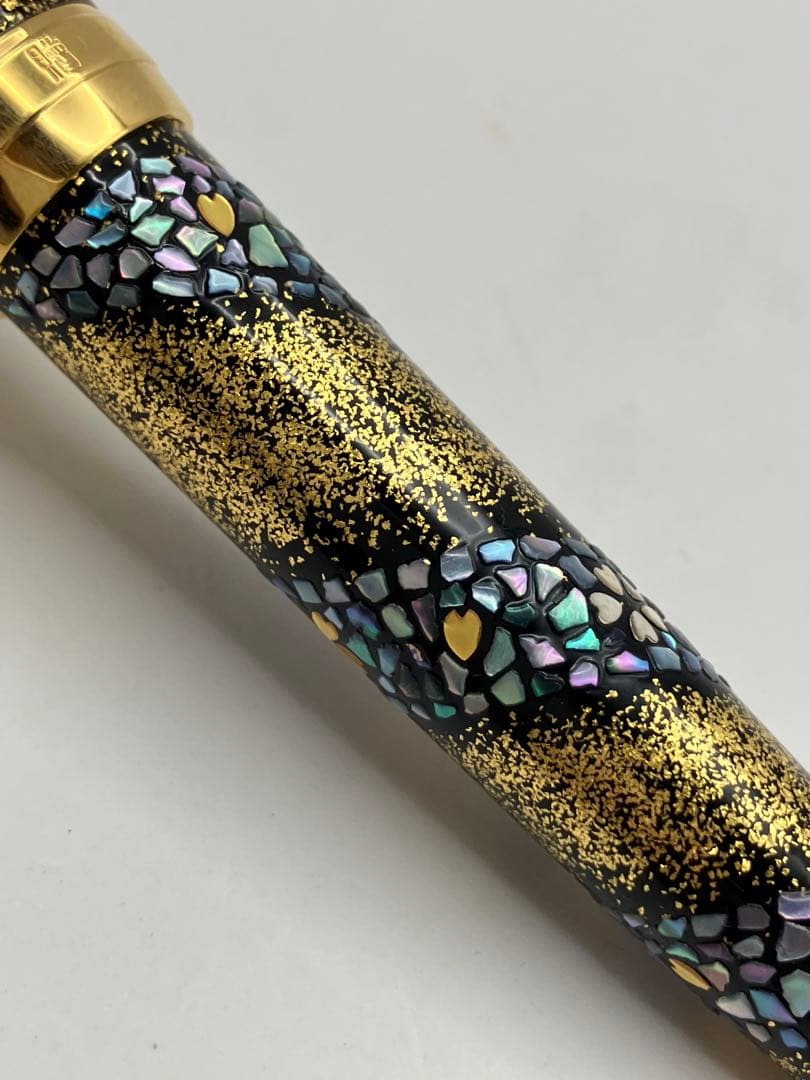 【レア品】セーラー万年筆 21K 内閣総理大臣特別慰労品 螺鈿蒔絵 桜流れ