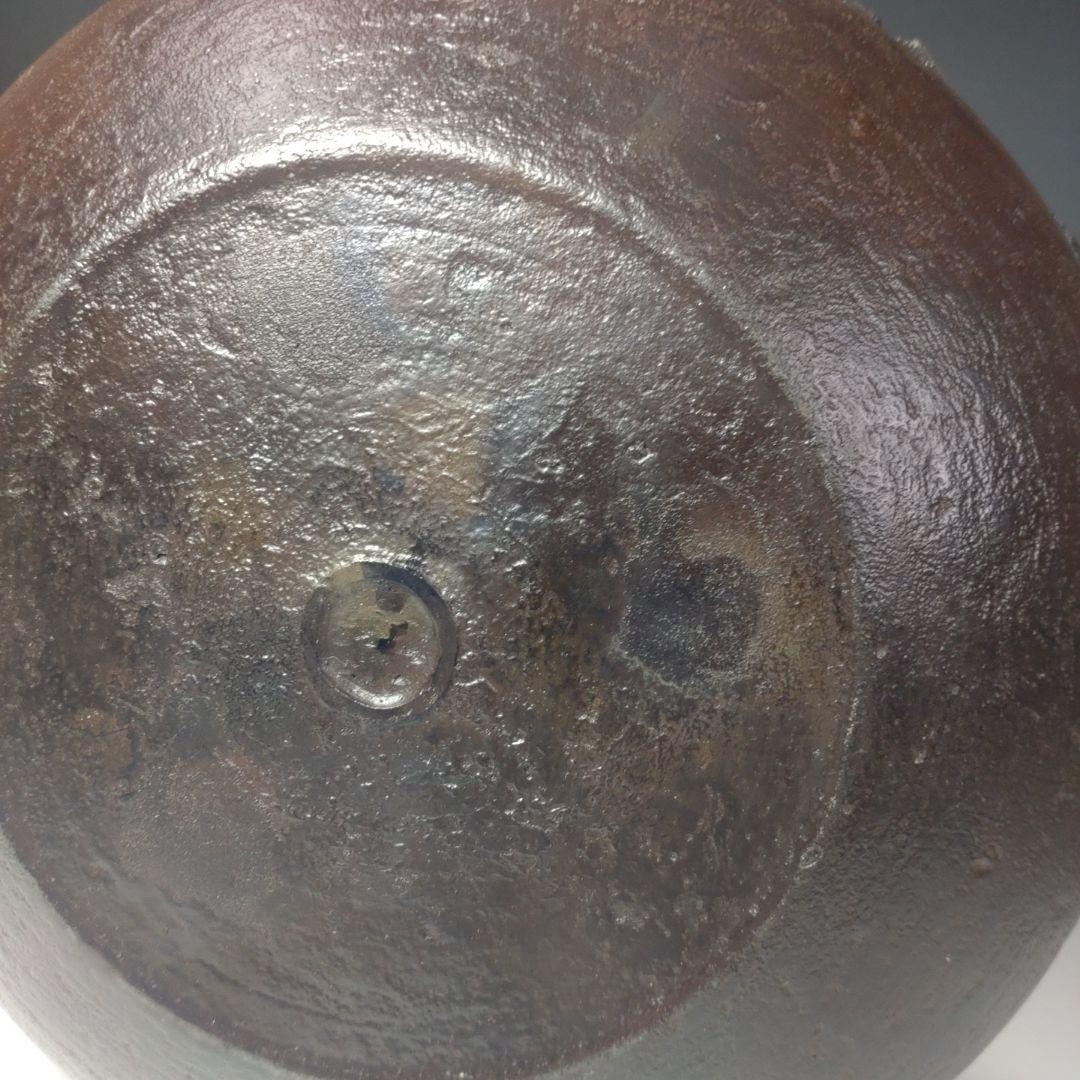 イ188 茶釜『釜師　加藤了三　』『芦屋写浜松文真形釜　共箱　環付』茶道具