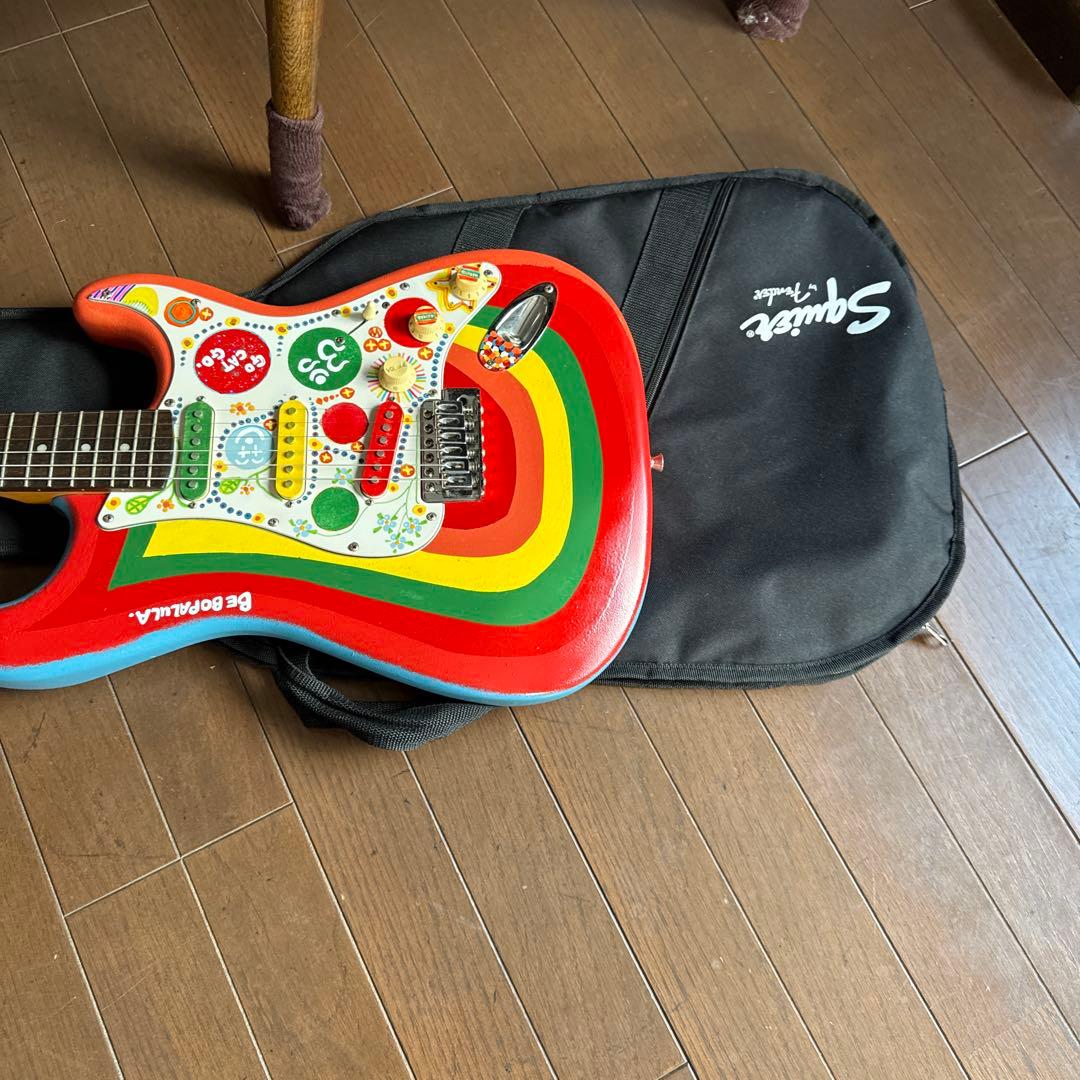 フェンダー　ストラトタイプ　ビートルズのジョージロッキー風エレキギター動作良好