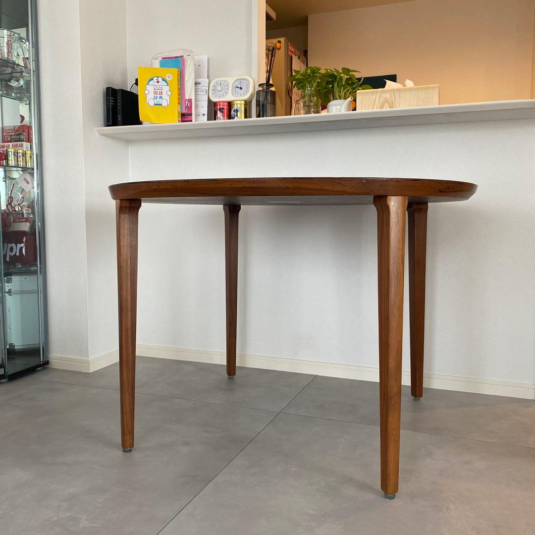 秋田木工　大塚家具　ラウンドテーブル