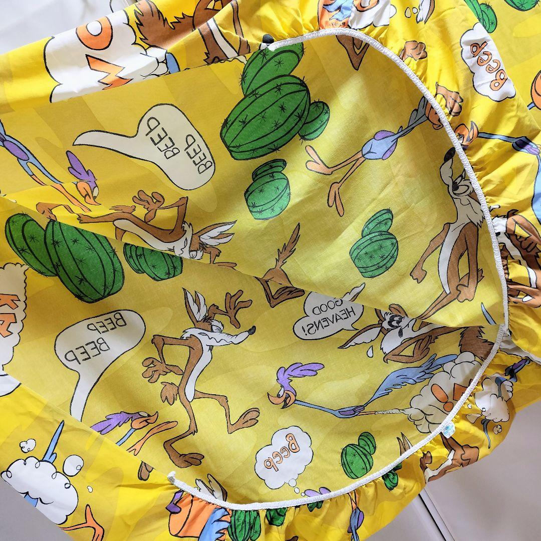 70s ヴィンテージ ロードランナー コヨーテ シーツ ルーニー ワーナー 美品