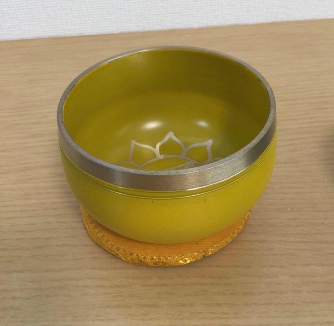 セブンチャクラ　ヒーリングシンギングボウル　7個セット　箱付き　中古