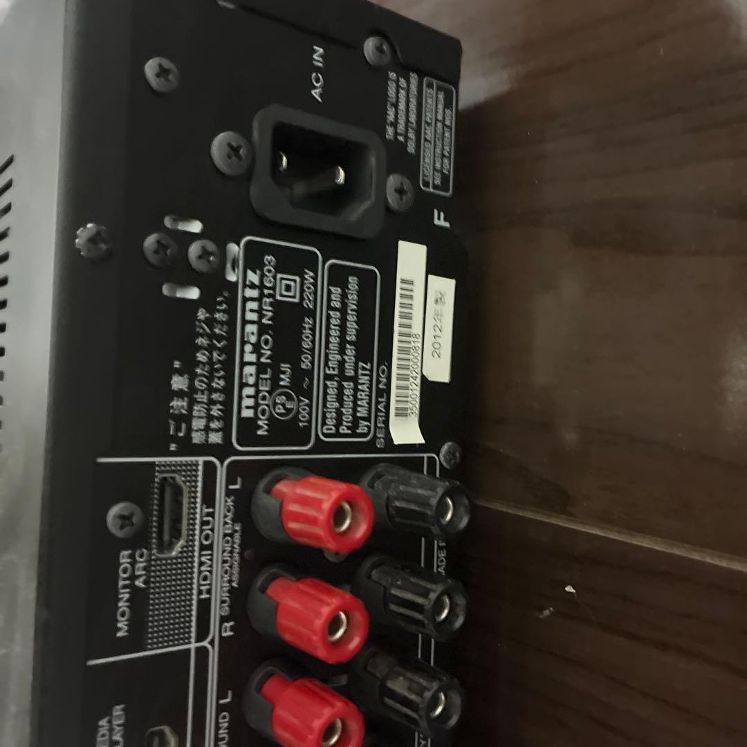 Marantz NR1603 AVアンプ【リモコン/おまけケーブル付】
