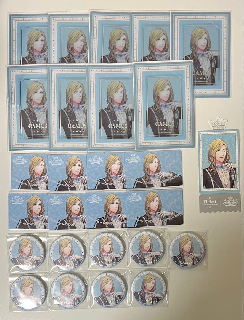 月*)様 うたプリ ワンダーランド WL 缶バッジ ビジュカ カード カミュ 2