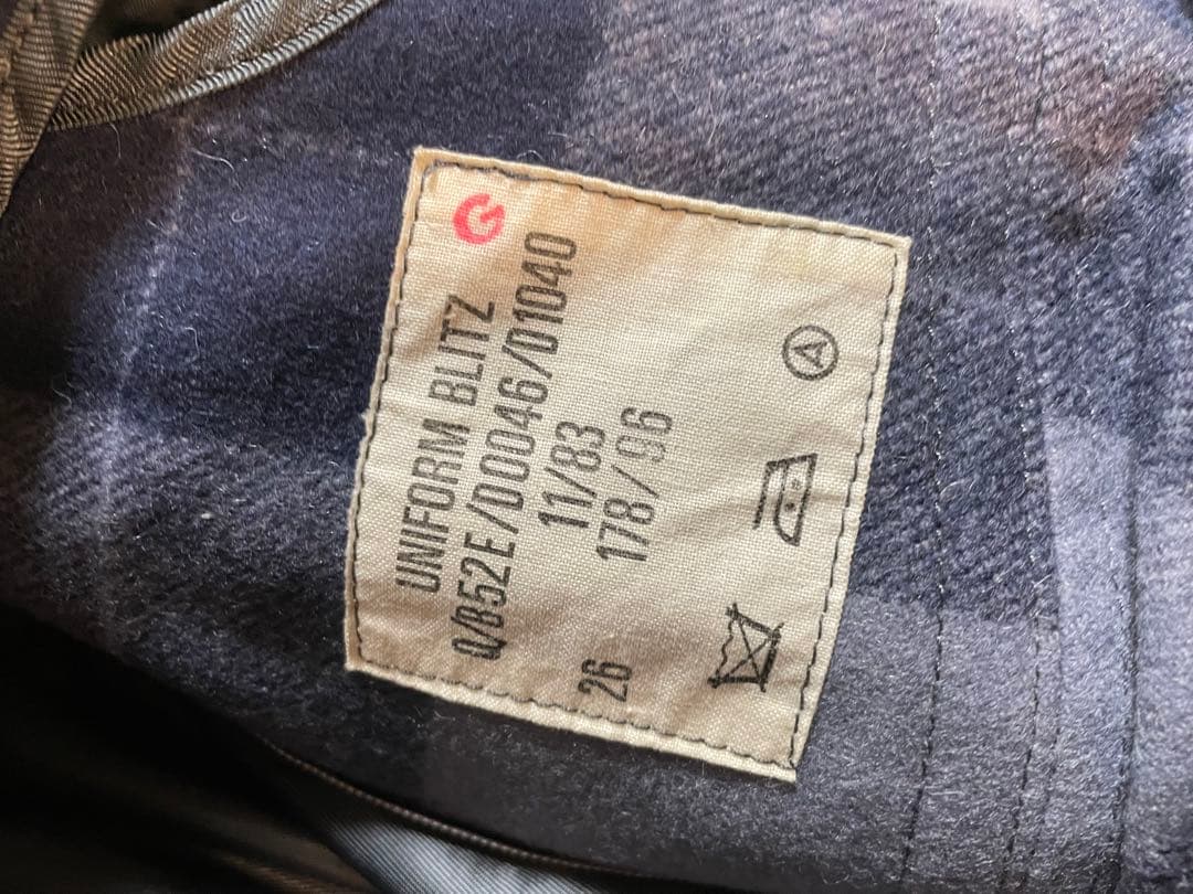 ミリタリー トレンチコート ドイツ軍 ステンカラーコート  ライナー付き