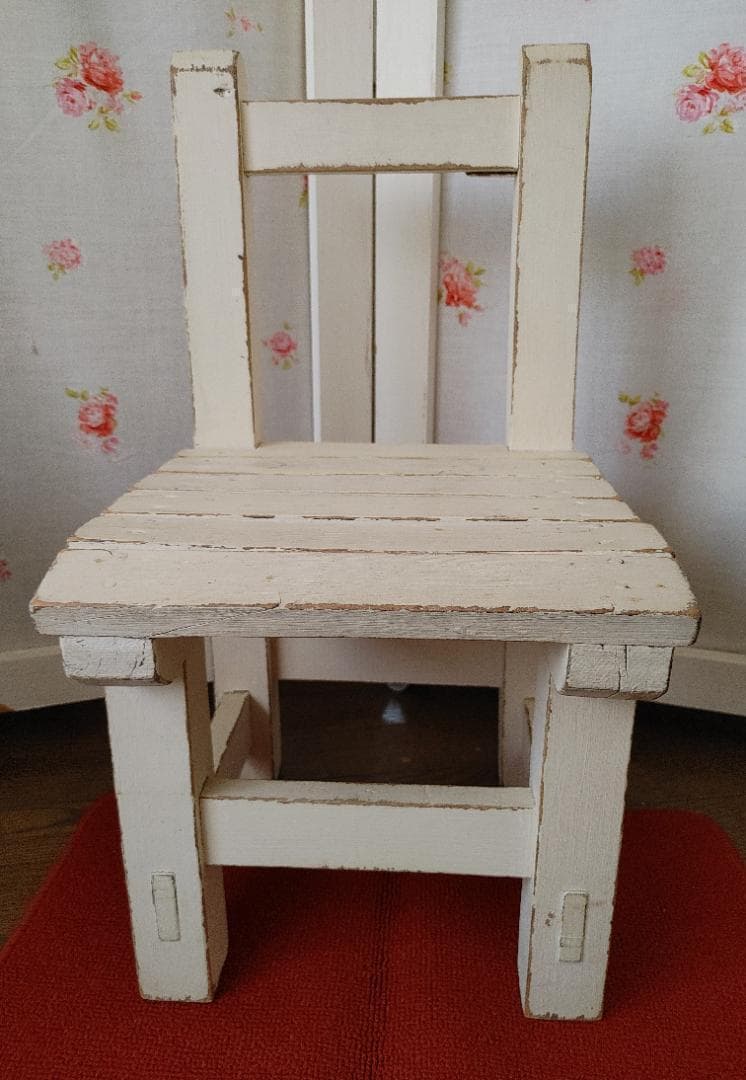 セミアンティーク　チャイルドチェアー＋手作り座布団セット