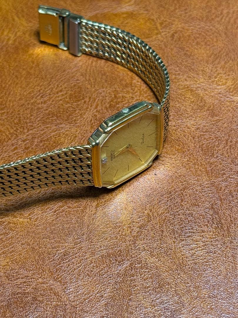 A130希少 稼動品 SEIKO DOLCE スクエア型　80年代ヴィンテージ