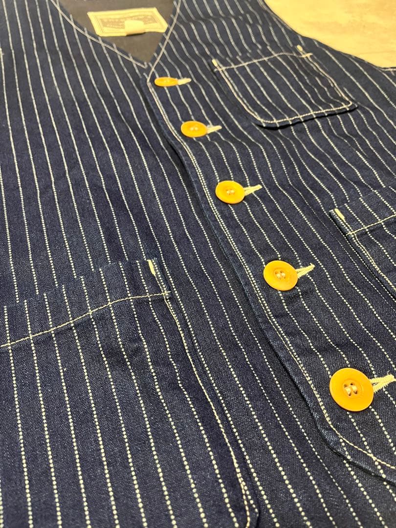 PHERROW'S ストライプ ベスト サイズ40