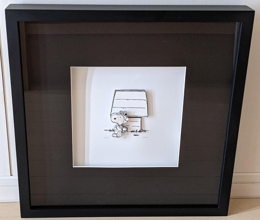 スヌーピー レイヤード 切絵 3D デコパージュ snoopy 世界限定175枚