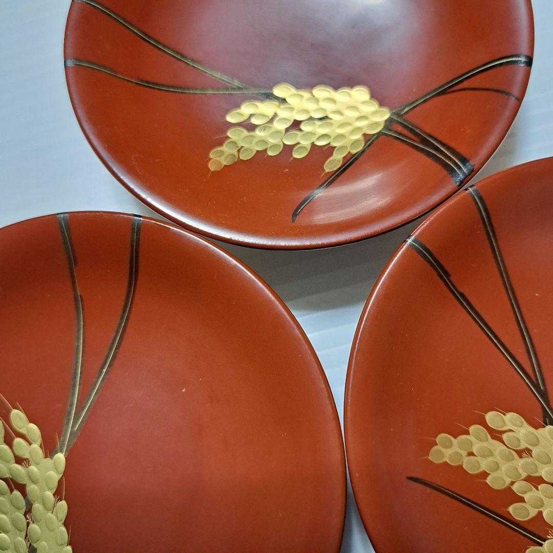 Yumi tan様 惣錆地　朱泥二度塗　蓋付き椀10客 木箱　和紙袋付