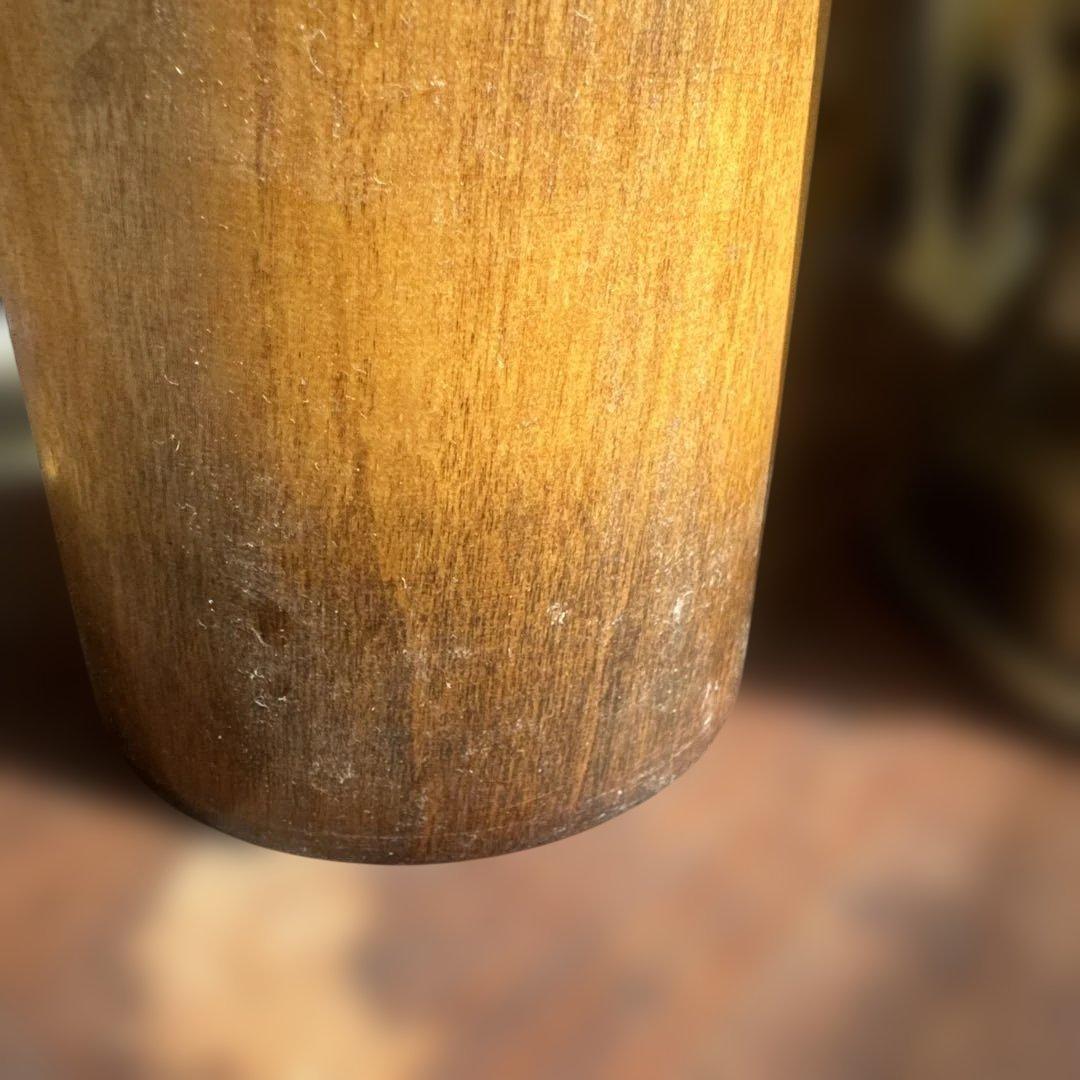 木製こけし 花模様 微笑み　渡辺正雄　彩秋