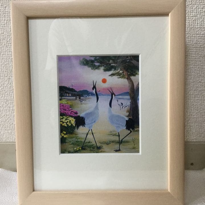 キューテェ キム 「千寿図」シグレ版画 90cm