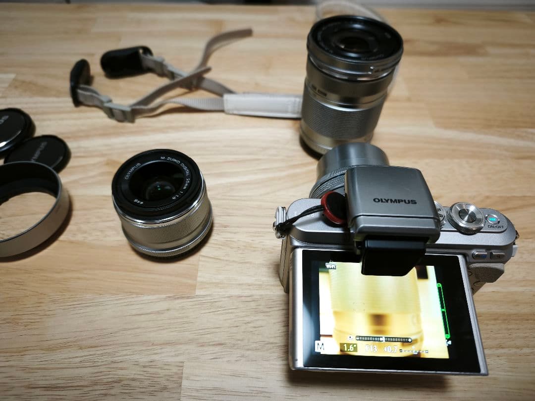 OLYMPUS PEN E-PL8 EZダブルズームキット＋単焦点レンズ