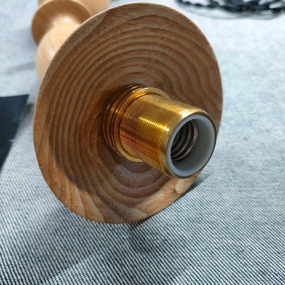 ★美品★オルネドフォイユ 木製ペンダントライト 1個（白コード）