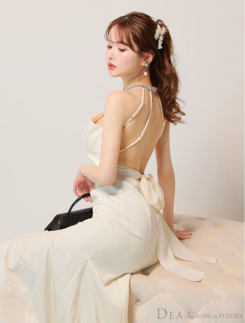 DEA アイボリー ロングドレス Sサイズ シュガー