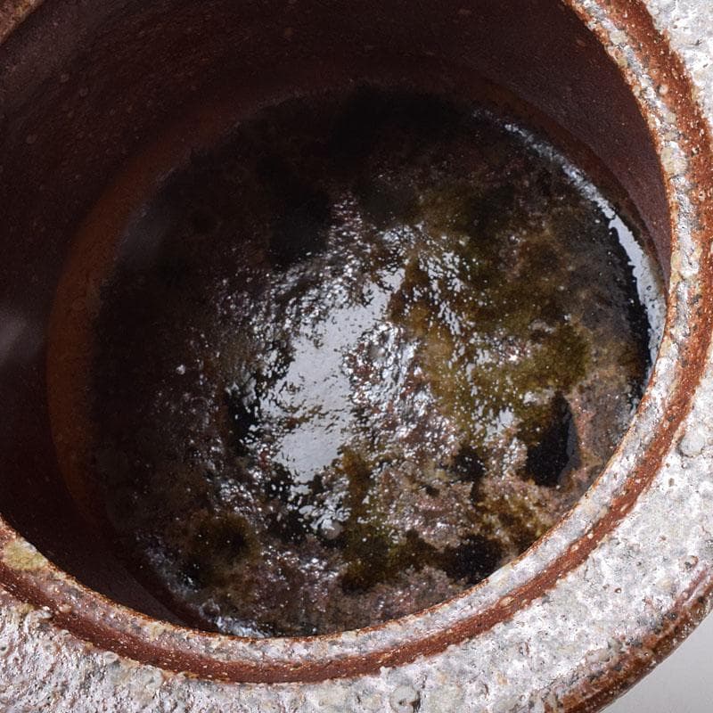 茶道具　古来窯　四世　上田直方作　水指　堀内宗完(兼中斎)極め箱　M　R8885