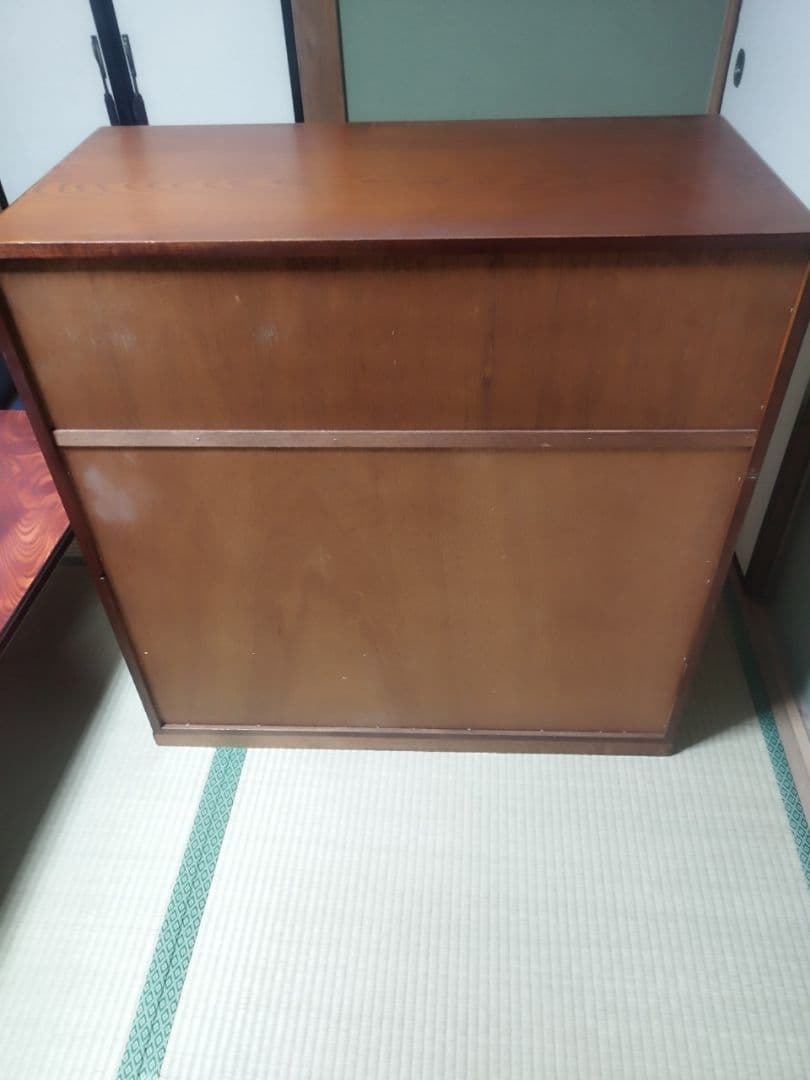 茶箪笥/昭和レトロ/ガラス扉付き/食器棚/棚/和風家具/キャビネット/チェスト