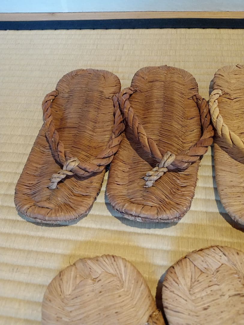 【茶道具】露地　草履5客セット　数寄屋草履　茶事道具　その他980