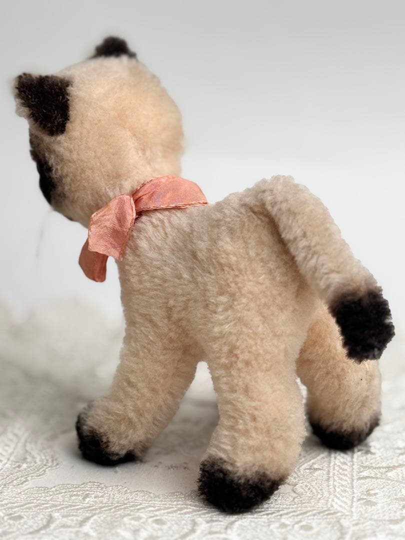 シュタイフ★Cat Aram★1971年製 ネコのアラム/ドラロン製のシャム猫