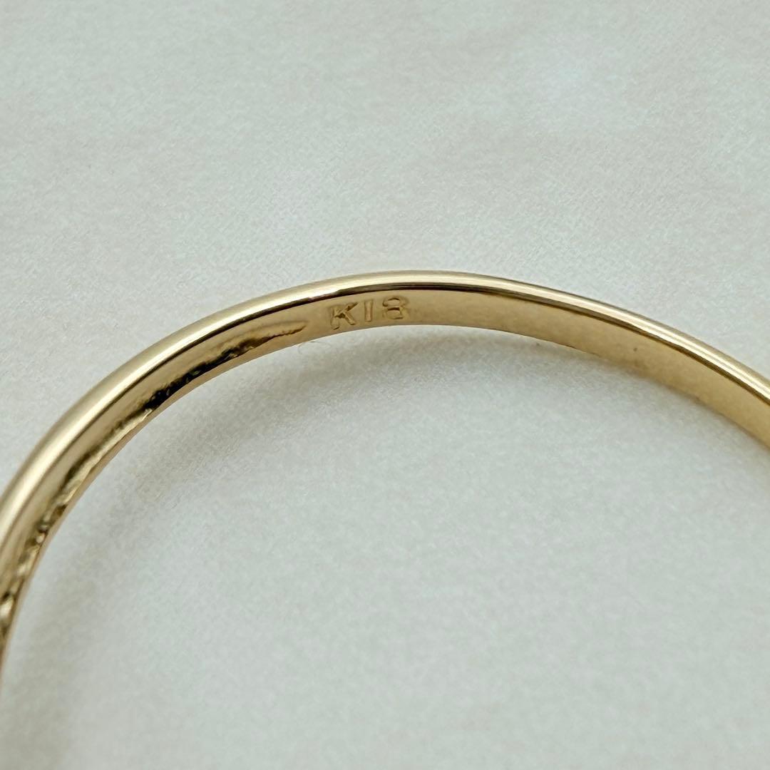 未使用　 K18 ルビー 指輪 リング ダイヤモンド イエローゴールド　希少