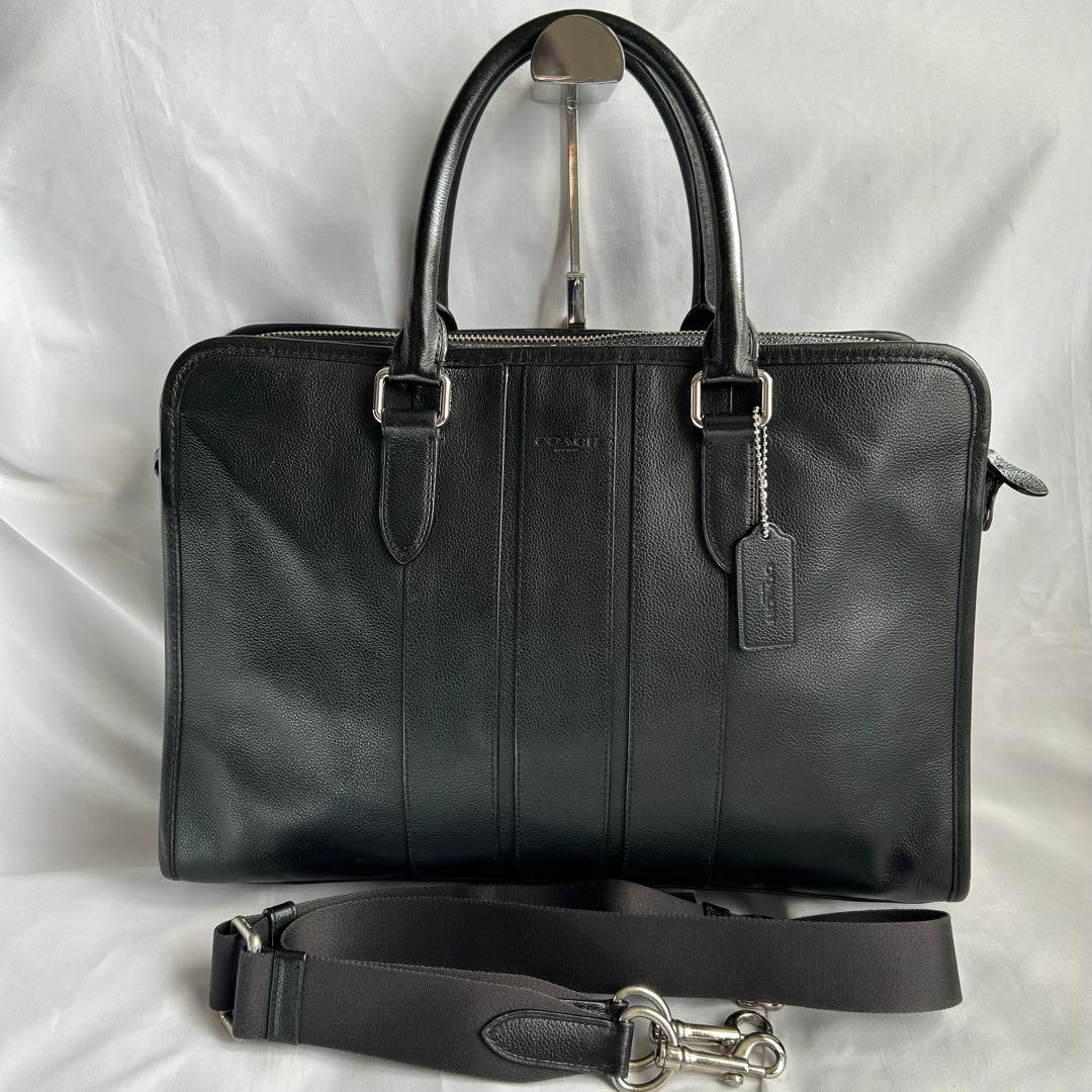 【美品】COACH コーチ ボンドビジネスバッグ 2way 黒 F72309