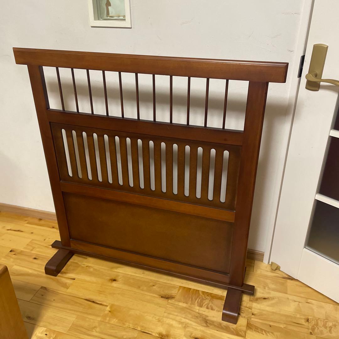 美品　和風衝立 パーテーション 間仕切り 木製 古民家 家具 昭和