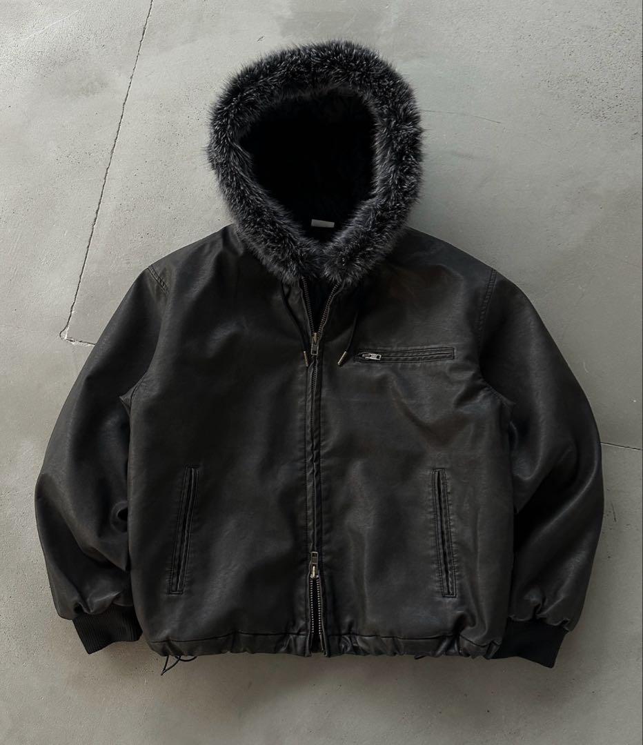 WISHFOREVER 2WAYフードブルゾン L