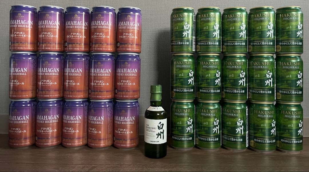 ハイボール缶　白州　アマハガン　白州nv ミニボトル