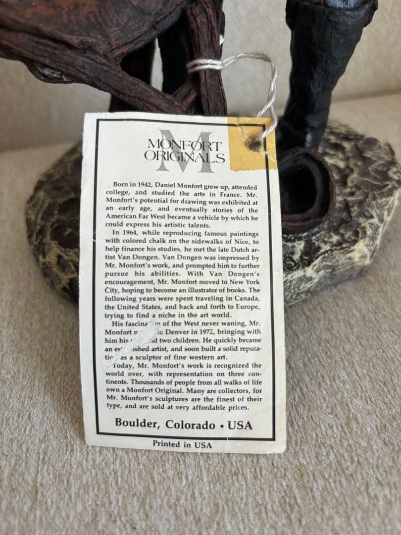 モンフォート　オリジナル　彫刻　人形　米軍騎兵