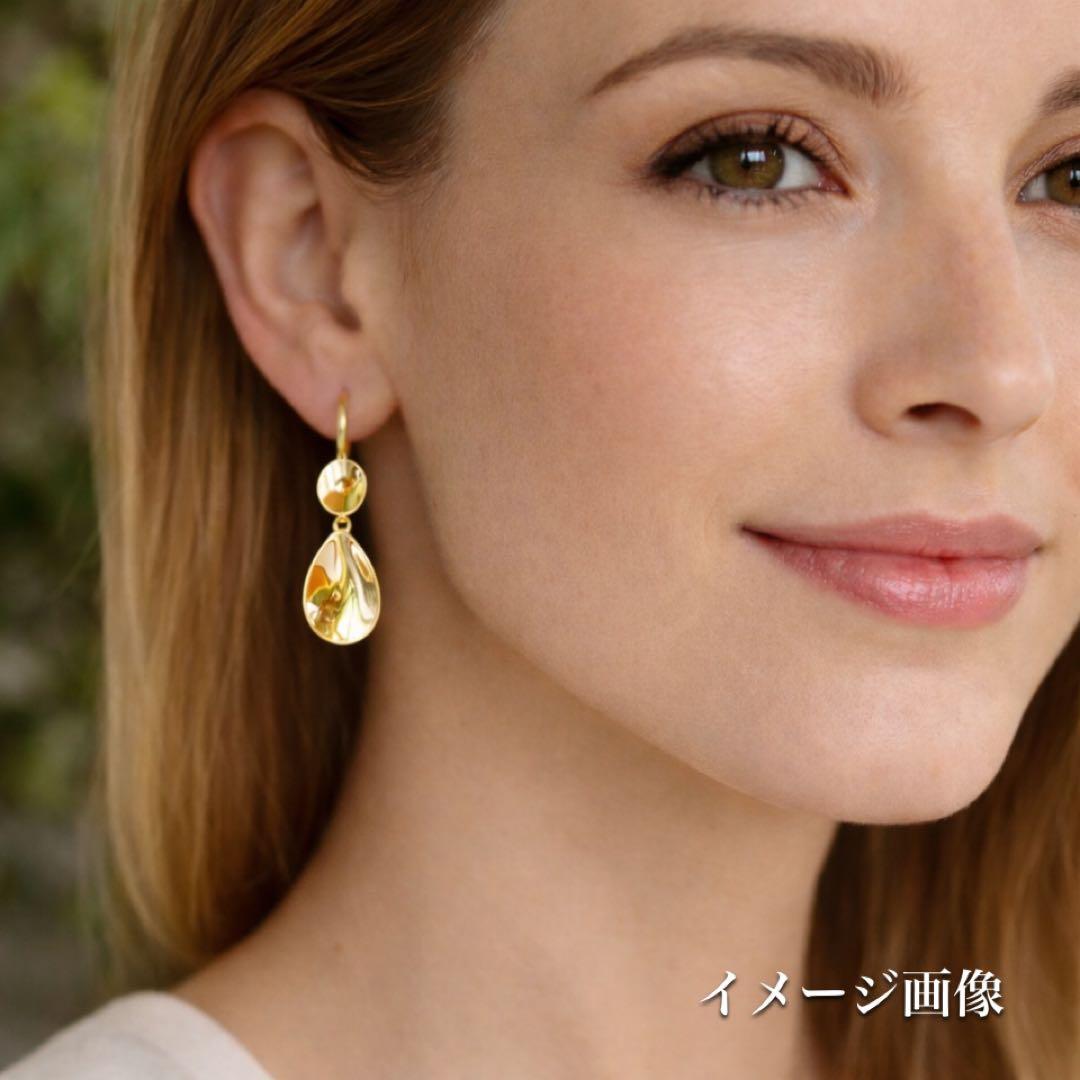 マリーエレーヌドゥタイヤック◆K22*スモールミラードロップピアス*