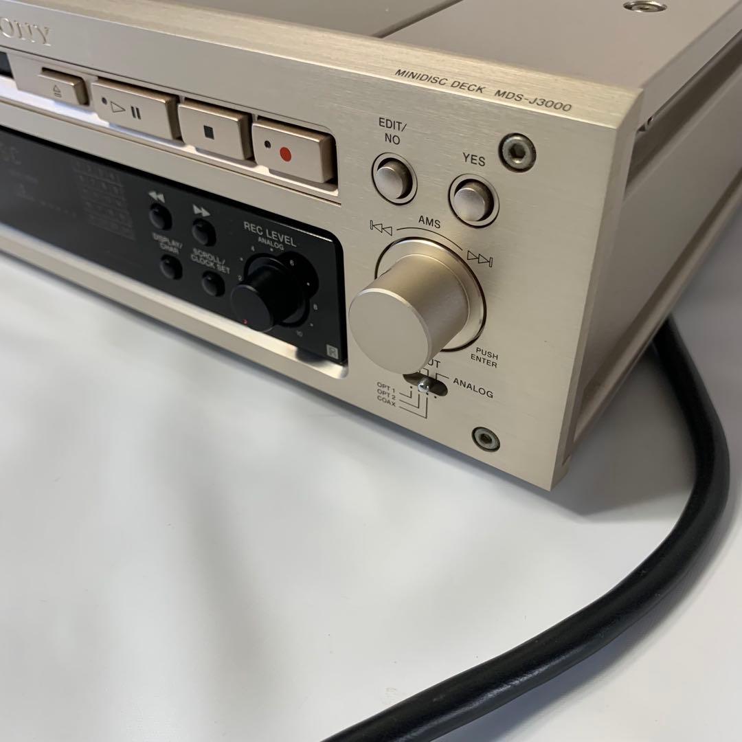 SONY MDS-J3000 MDデッキ リモコン付き ジャンク