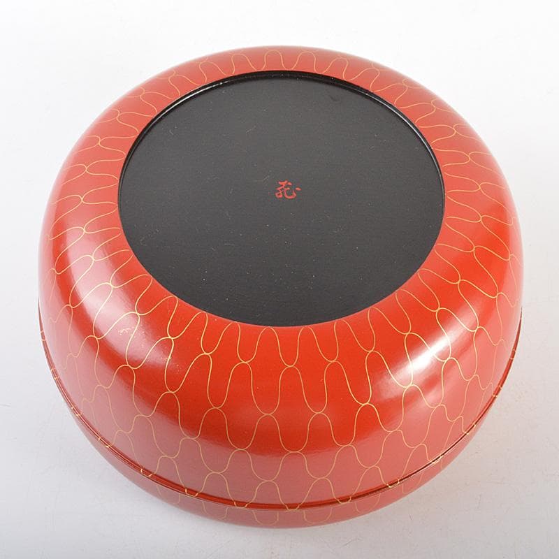 飛来一閑造　金蒔絵　網目食籠　菓子器　蓋物　共布　淡々斎極め箱　V　R7047