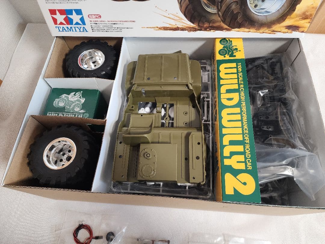 え*ん様 タミヤ ラジコン 1/10RC ワイルドウイリー 2 カスタムパーツ付