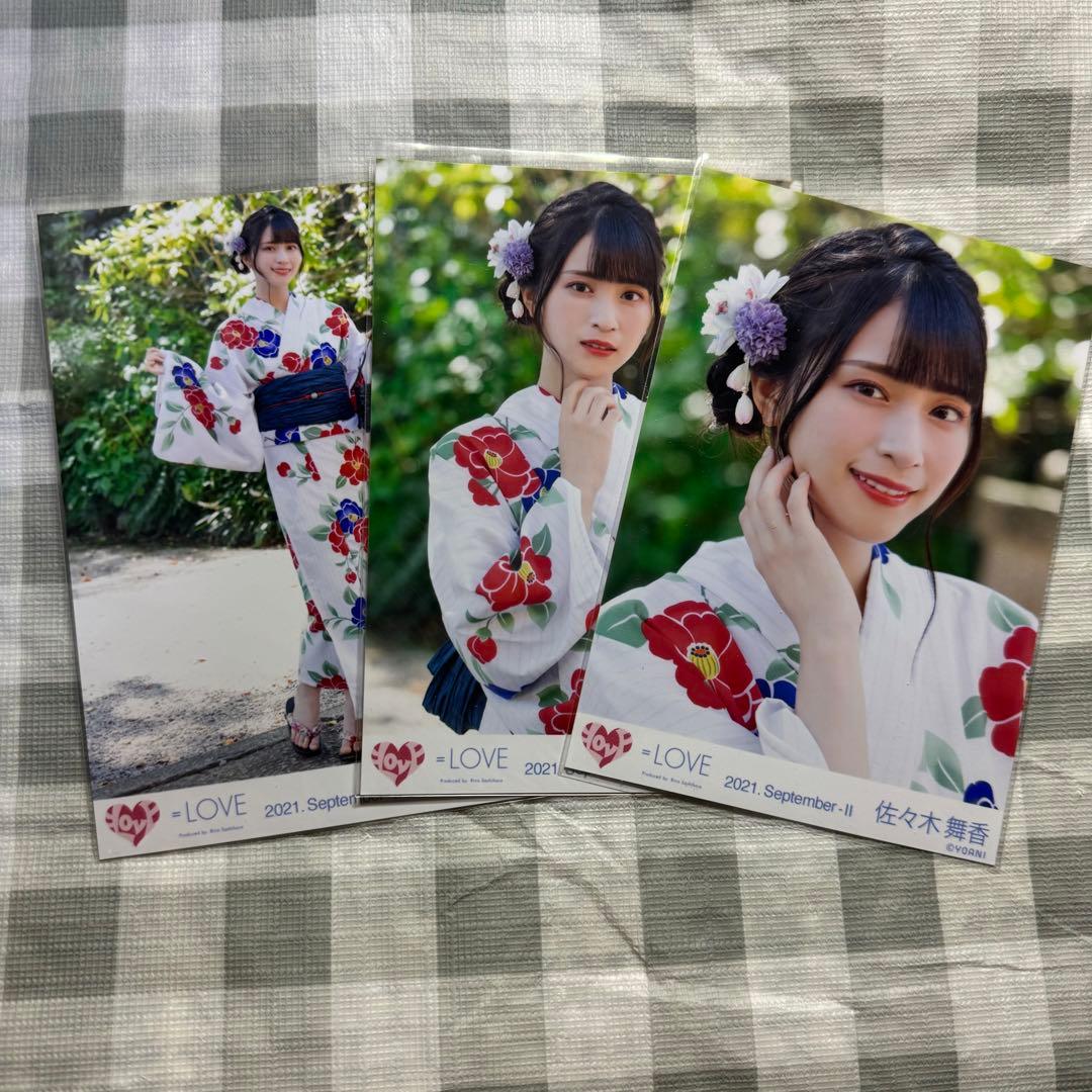 =LOVE イコラブ 佐々木舞香 夏祭り恋慕う 生写真 コンプ