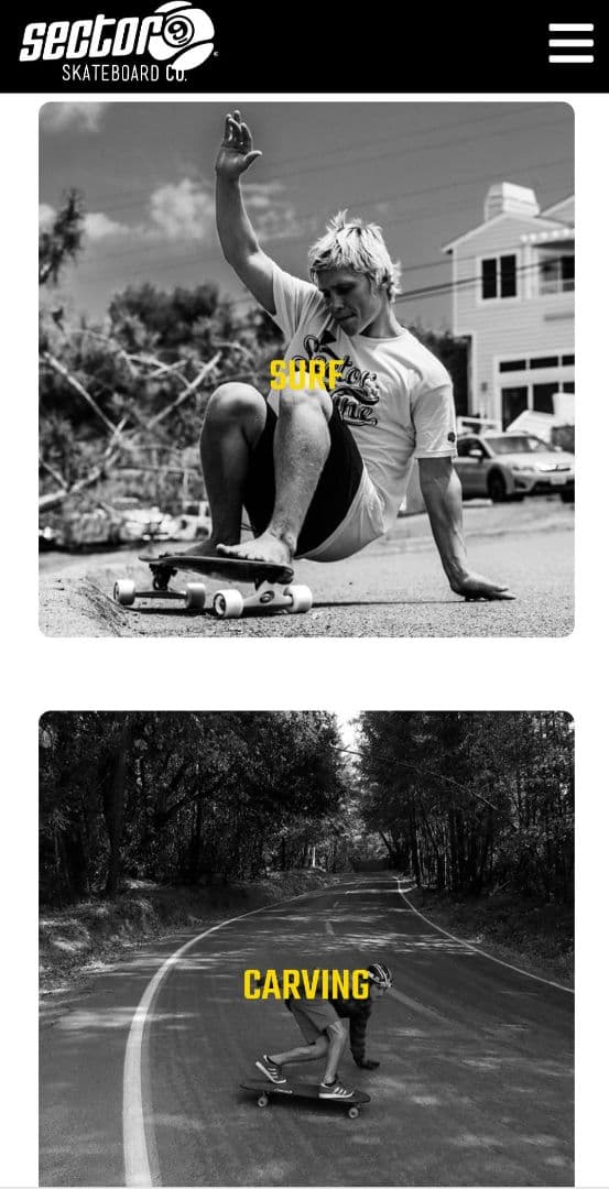 スケートボード　SECTOR9 LONGBOARD カービング　バンブー未使用品