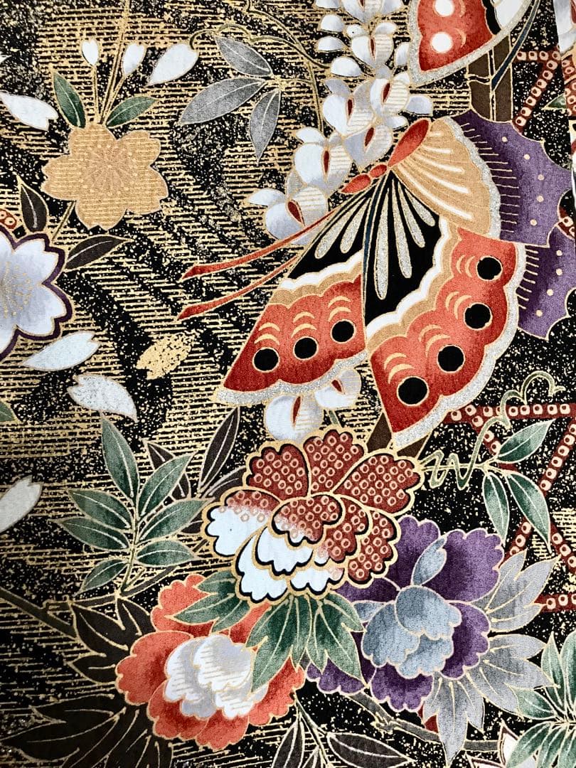 振袖　超美品　正絹　パールトーン加工