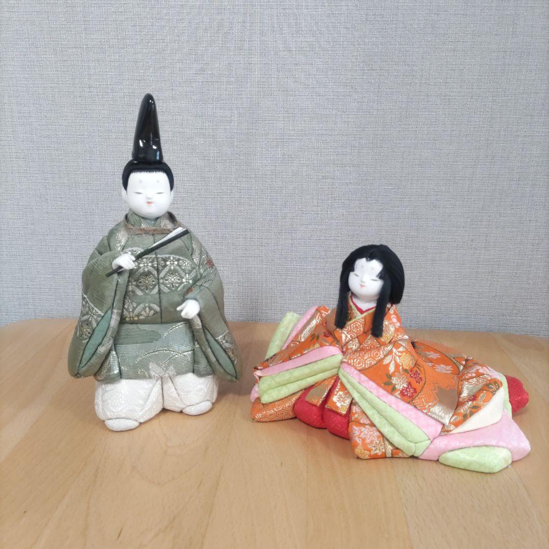 雛人形ペア　木目込人形