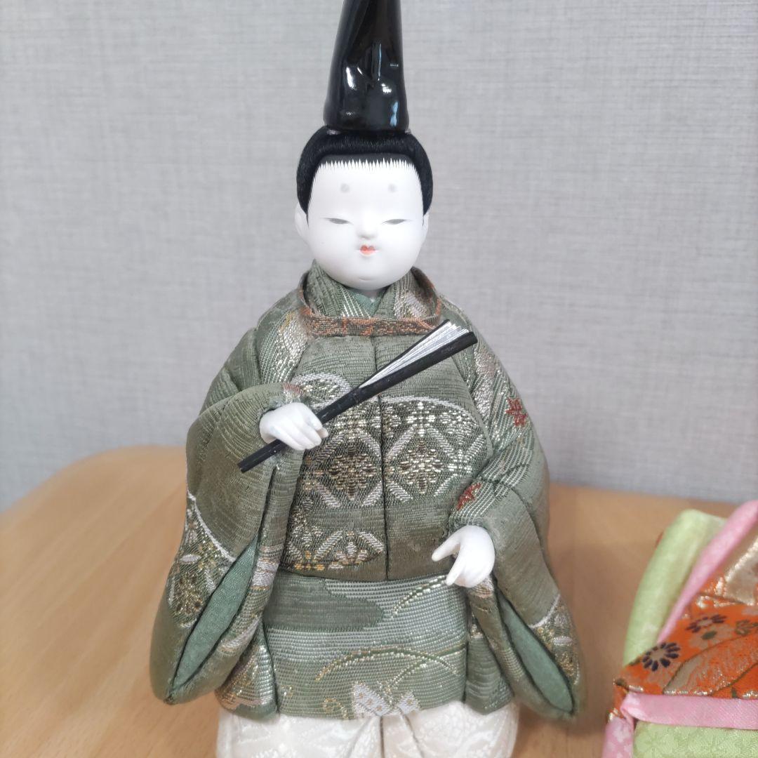 雛人形ペア　木目込人形