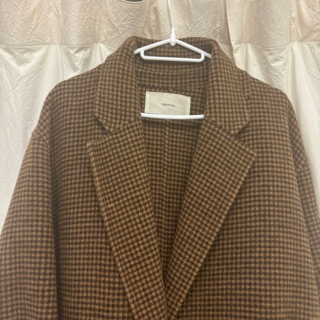 TODAYFUL オーバーチェックコート　36サイズ