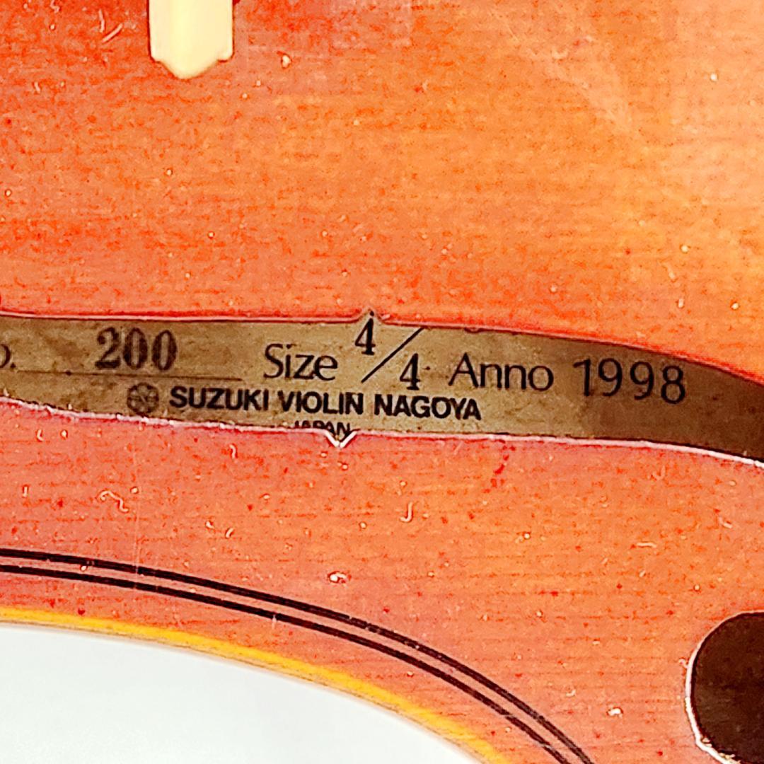 【美品】SUZUKI No.200 4/4 バイオリンセット 弓・ケース付