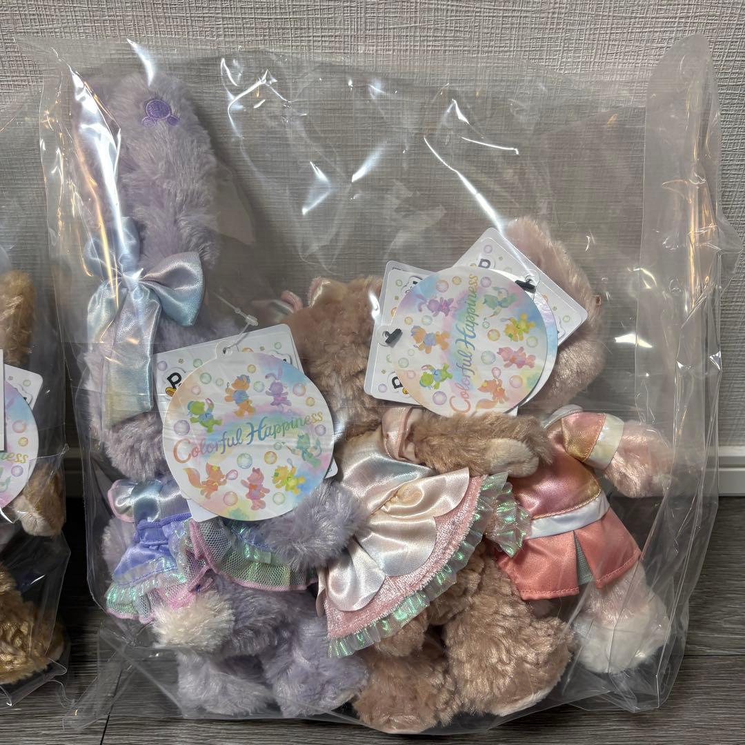 【新品未開封】カラフルハピネス　ダッフィー ポージープラッシー 20周年