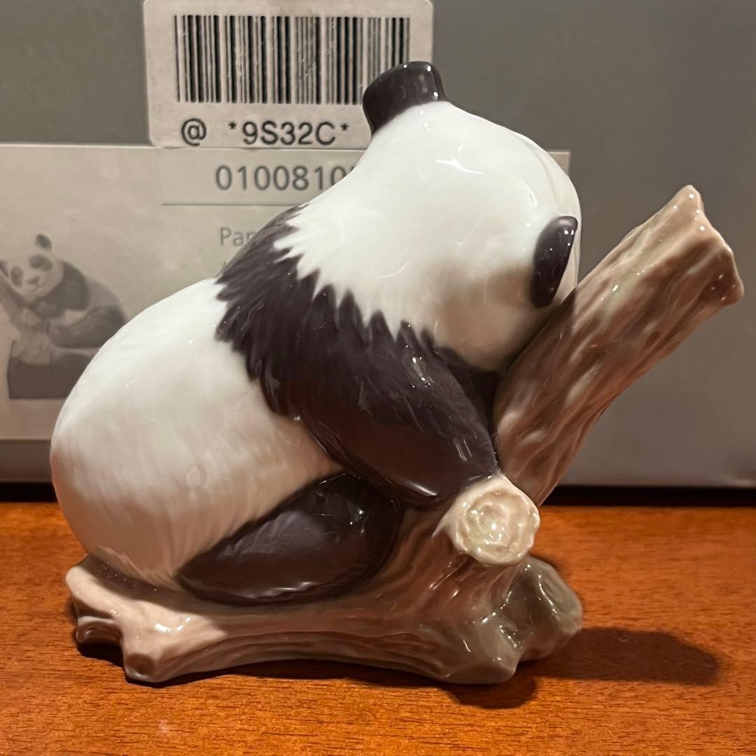 新品　未使用　リヤドロ　幸運のパンダ　陶器　人形　置物　フィギュリン　オブジェ